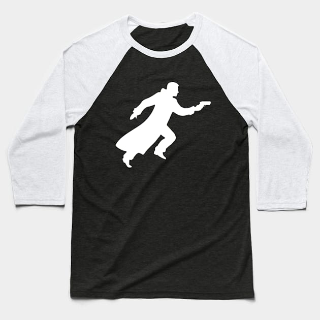 Blade Runner Silhouette Baseball T-Shirt by deanbeckton